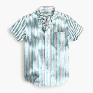 Crewcuts Rainbow Seersucker Button-down Shirt (separate listing matching dress)
